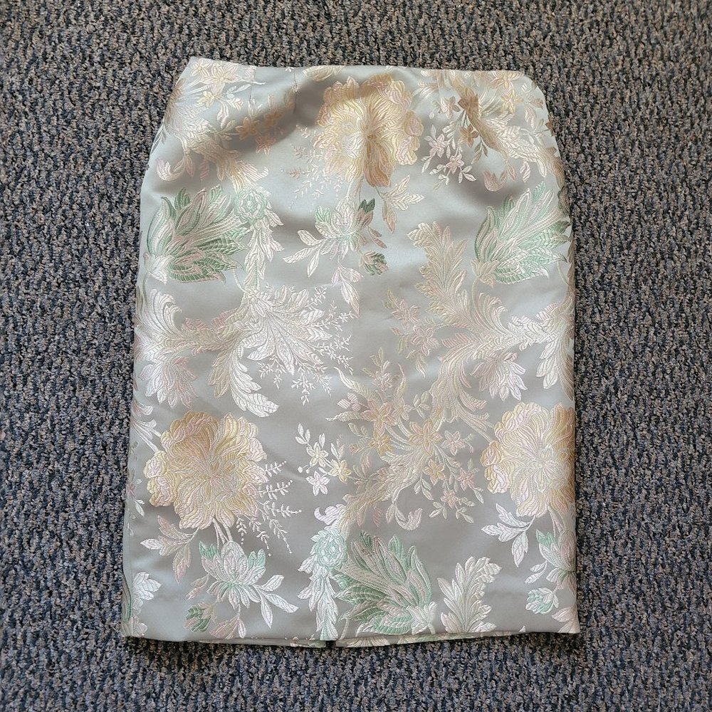 Gorgeous RARE Ilana Wolf Sage and Cream Floral Pencil Skirt Size 10 Party Skirt